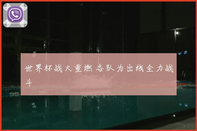 世界杯战火重燃 各队为出线全力战斗